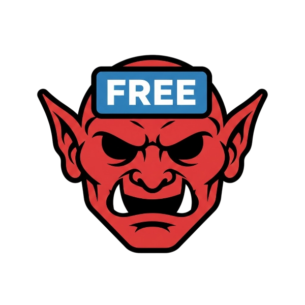 FREE button and Goblin