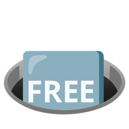 FREE button and hole