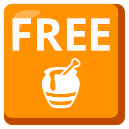 FREE button and honey pot