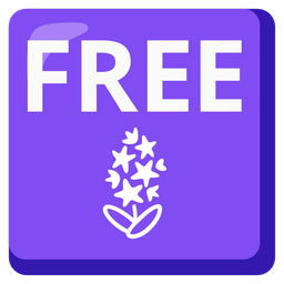 FREE button and hyacinth