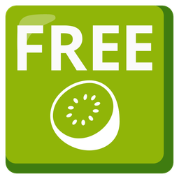 FREE button and kiwi fruit
