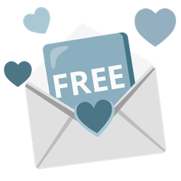 FREE button and love letter