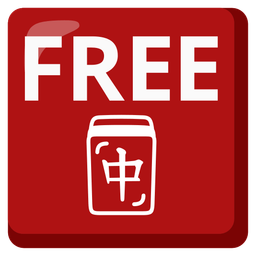 FREE button and mahjong red dragon