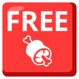 FREE button and meat on bone