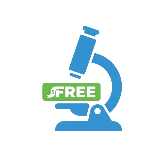FREE button and Microscope
