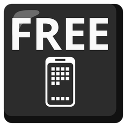 FREE button and mobile phone