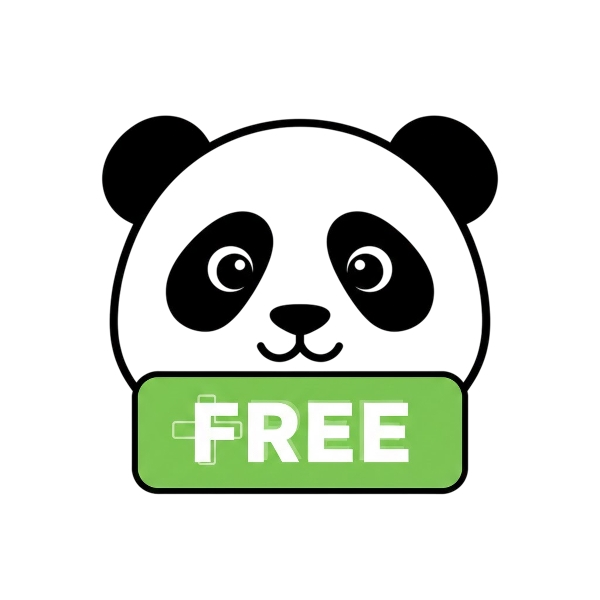 FREE button and Panda