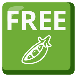 FREE button and pea pod