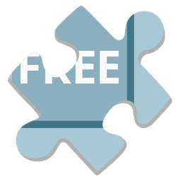 FREE button and puzzle piece