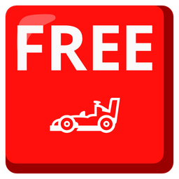 FREE button and racing car