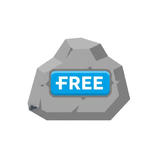 FREE button and Rock