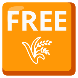 FREE button and sheaf of rice