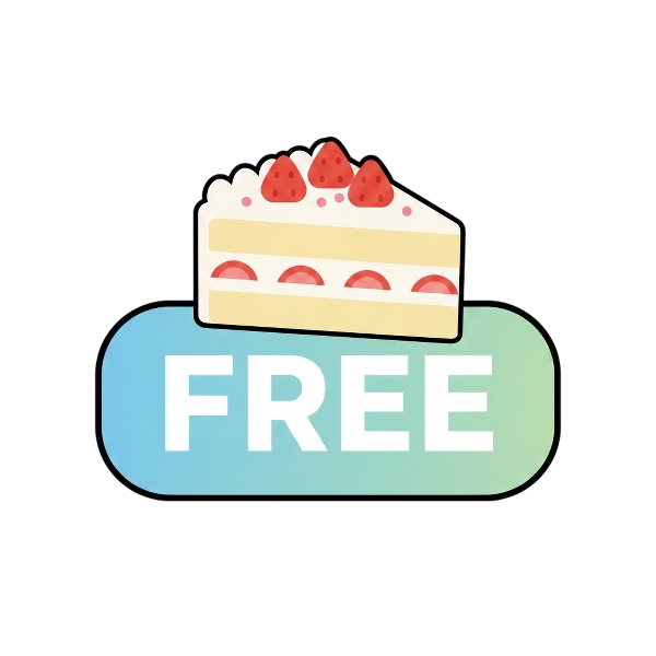 FREE button and Shortcake
