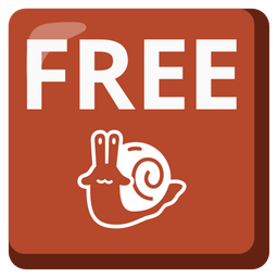 FREE button and snail