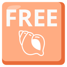 FREE button and spiral shell