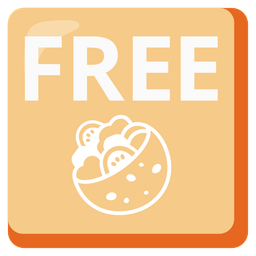 FREE button and stuffed flatbread