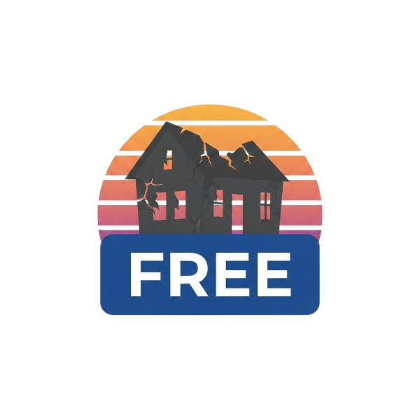 FREE button and Sunset