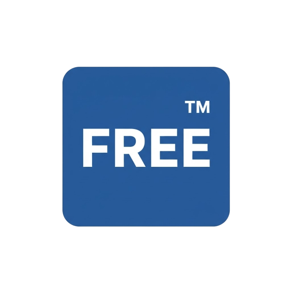 FREE button and Trade mark