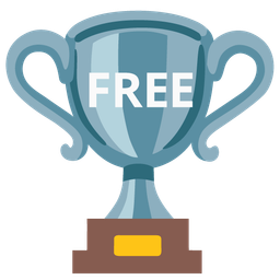 FREE button and trophy