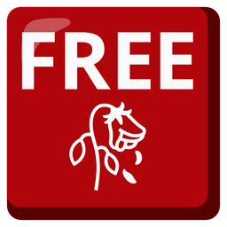 FREE button and wilted flower