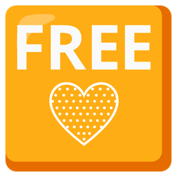 FREE button and yellow heart