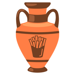 french fries and amphora