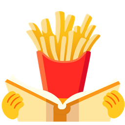 french fries and books