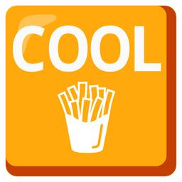 french fries and COOL button