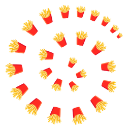 french fries and cyclone