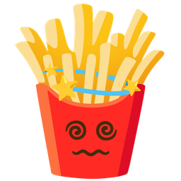 french fries and dizzy