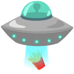 french fries and flying saucer