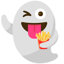 french fries and ghost