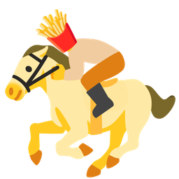 french fries and horse