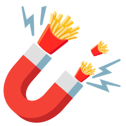 french fries and magnet