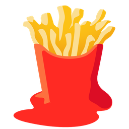 French fries and Melting face