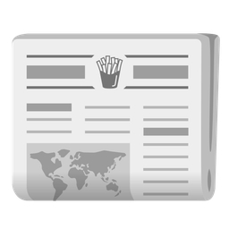 french fries and newspaper