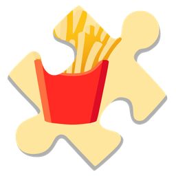 french fries and puzzle piece