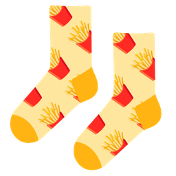 french fries and socks
