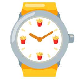 french fries and watch