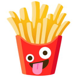 French fries and Zany face