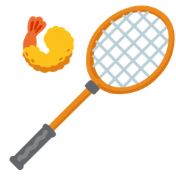 Fried shrimp and Badminton