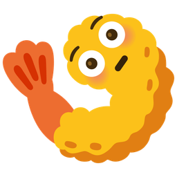 Fried shrimp and Flushed face