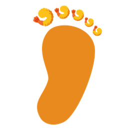 Fried shrimp and Footprints