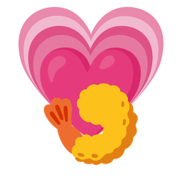 Fried shrimp and Growing heart