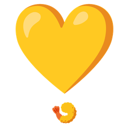 Fried shrimp and Heart exclamation