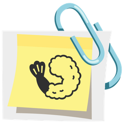 Fried shrimp and Linked paperclips