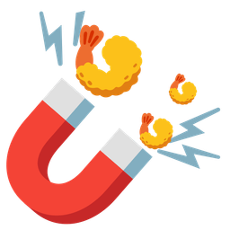 Fried shrimp and Magnet