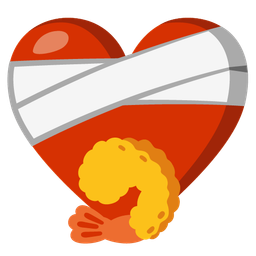 Fried shrimp and Mending heart