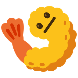 Fried shrimp and Neutral face