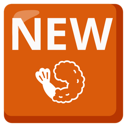 Fried shrimp and NEW button